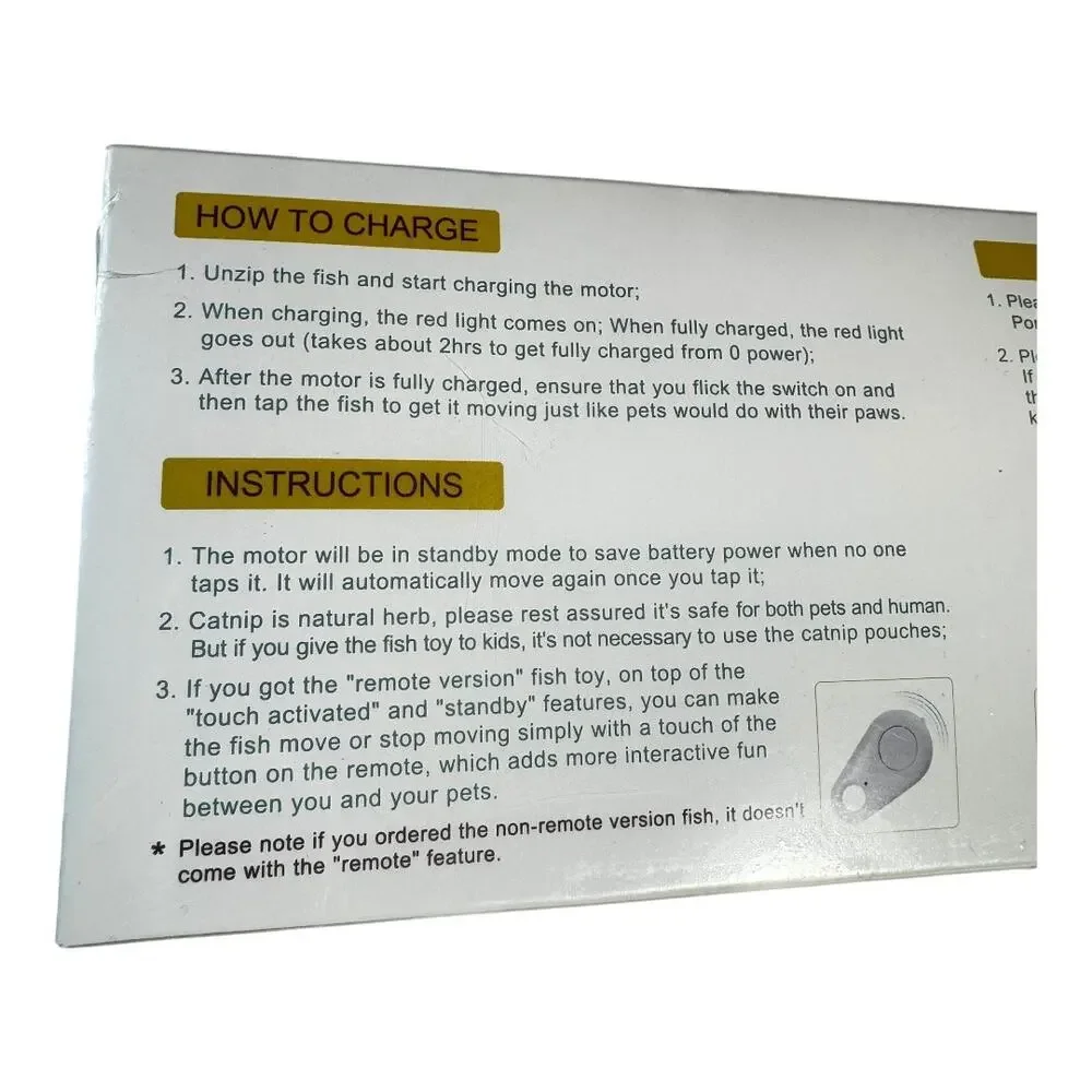 Floppy Fish Interactive Cat Toy with Catnip 2022 - Picture 2 of 3